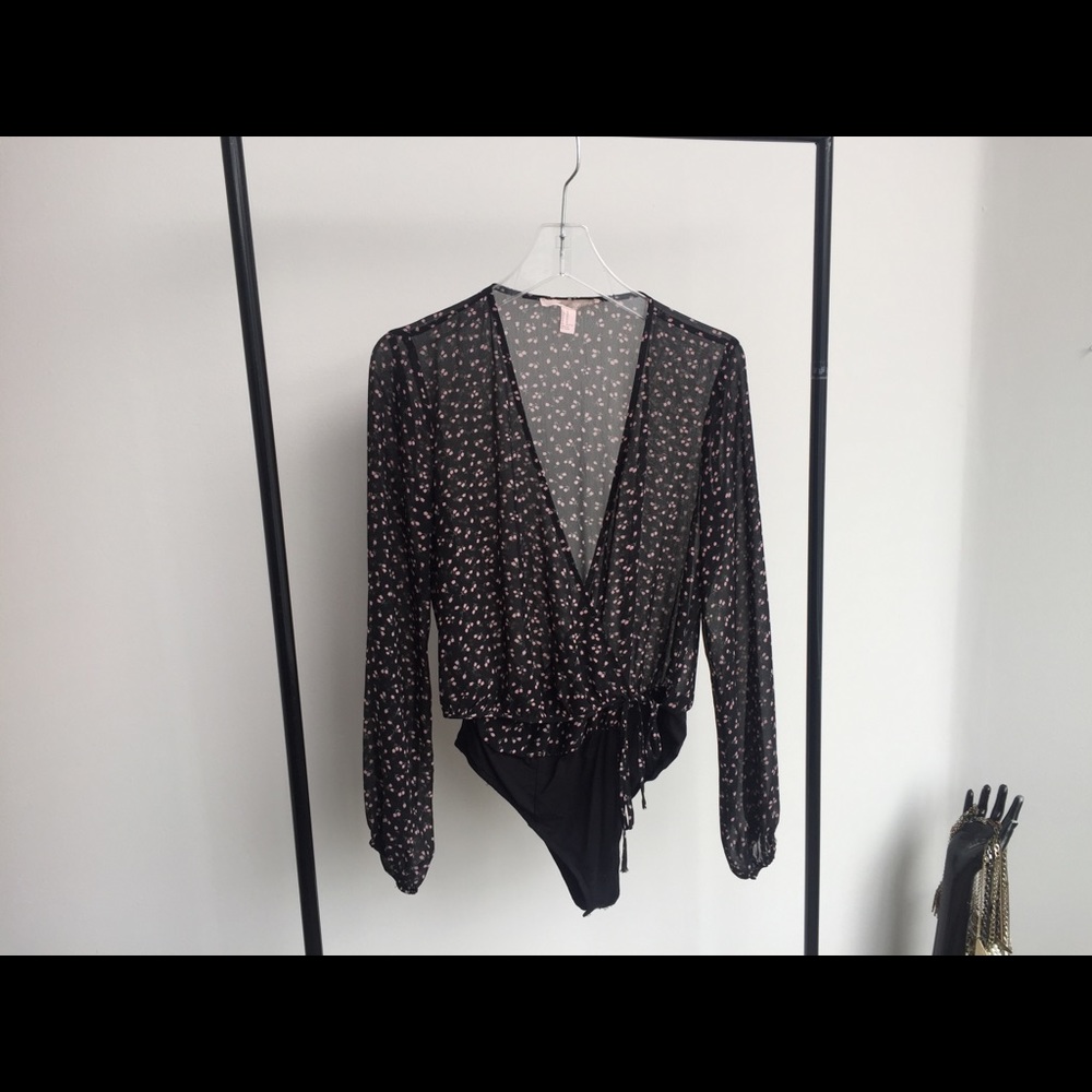 Rose print blouse